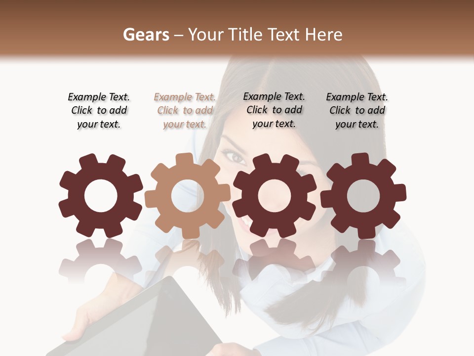 Display Sign Caucasian PowerPoint Template