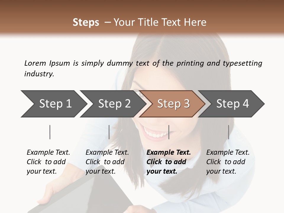 Display Sign Caucasian PowerPoint Template