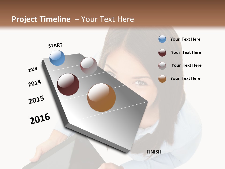 Display Sign Caucasian PowerPoint Template