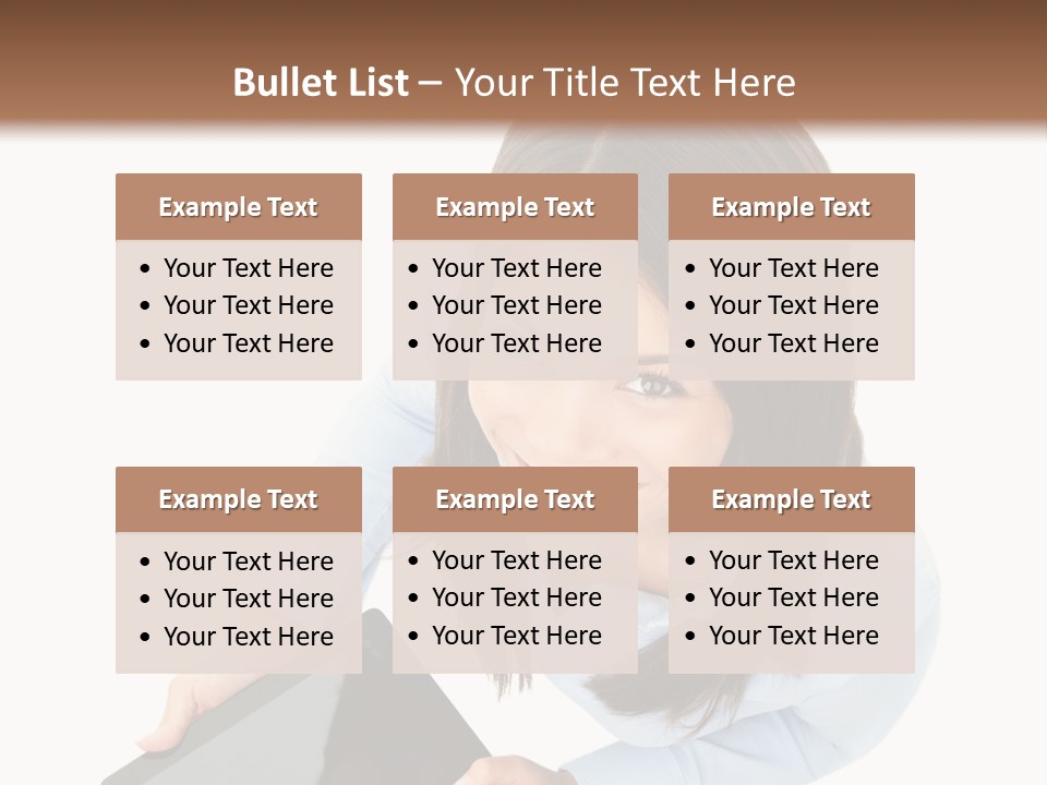 Display Sign Caucasian PowerPoint Template