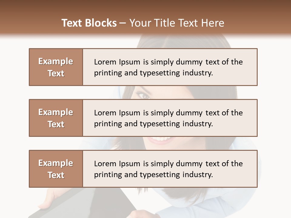 Display Sign Caucasian PowerPoint Template