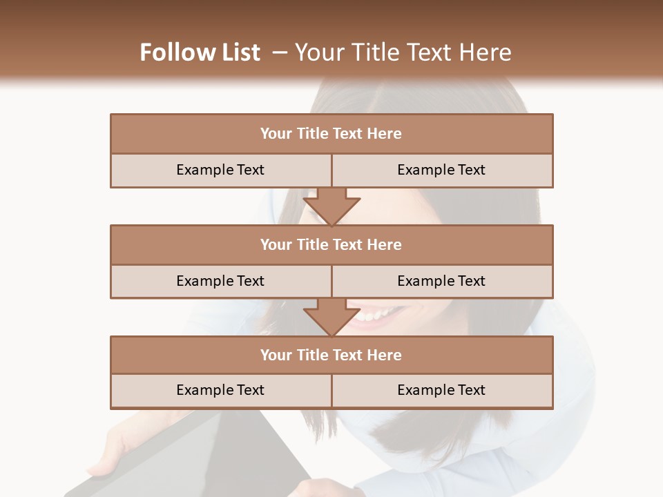 Display Sign Caucasian PowerPoint Template