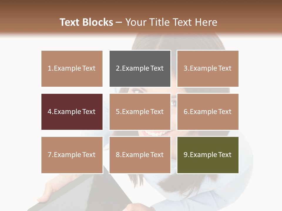 Display Sign Caucasian PowerPoint Template