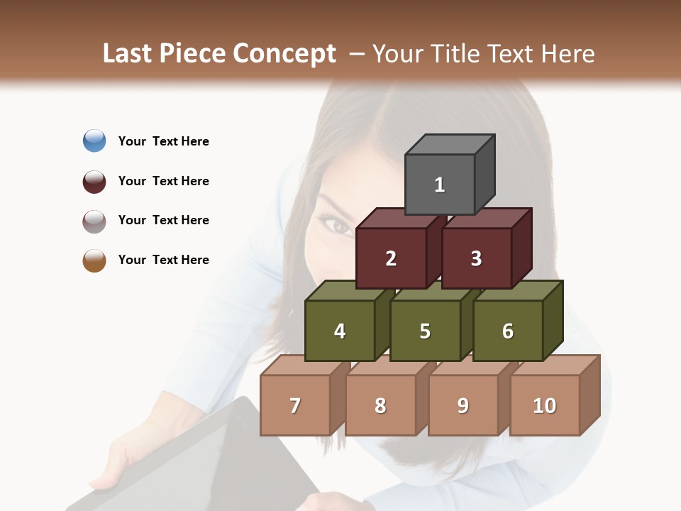 Display Sign Caucasian PowerPoint Template