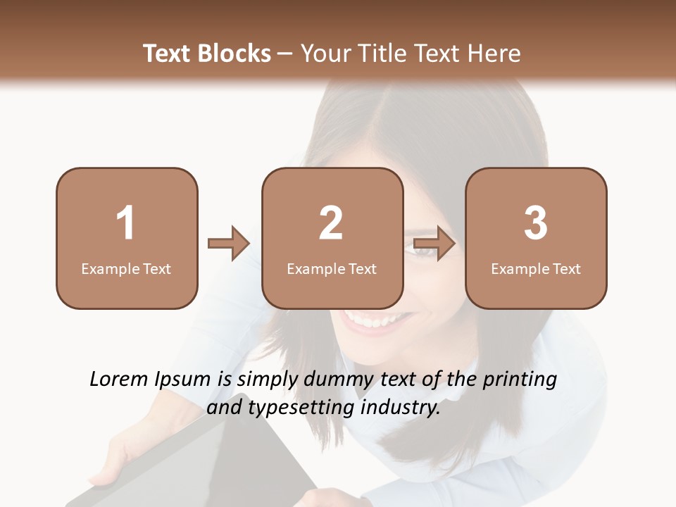 Display Sign Caucasian PowerPoint Template