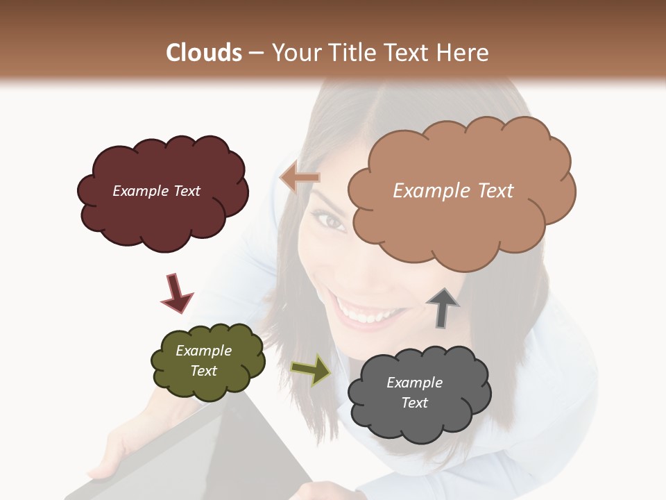 Display Sign Caucasian PowerPoint Template