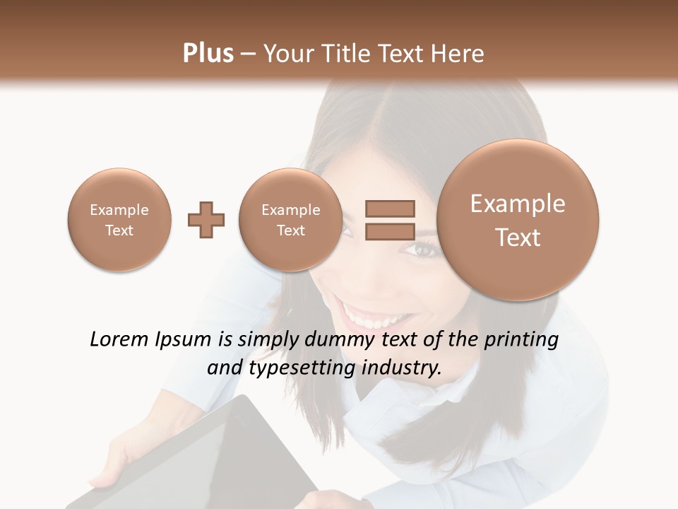 Display Sign Caucasian PowerPoint Template