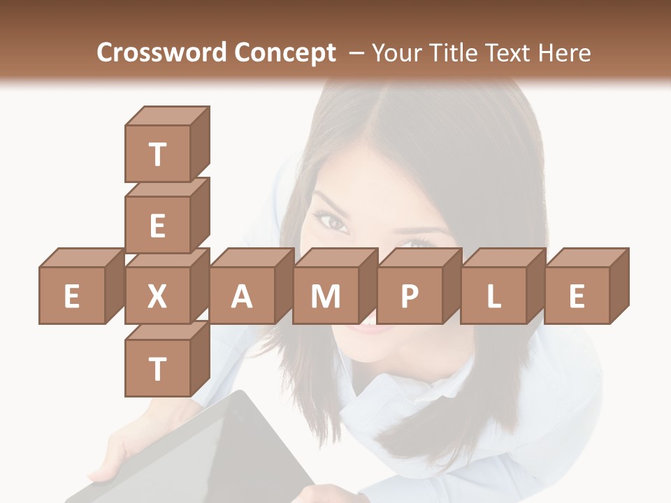 Display Sign Caucasian PowerPoint Template