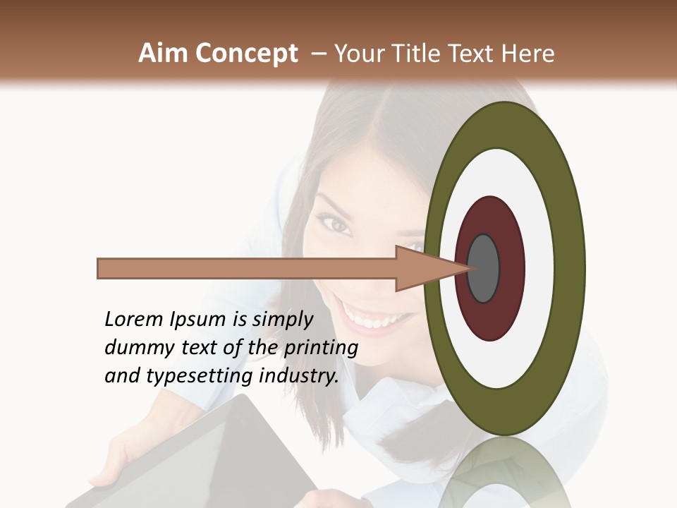 Display Sign Caucasian PowerPoint Template