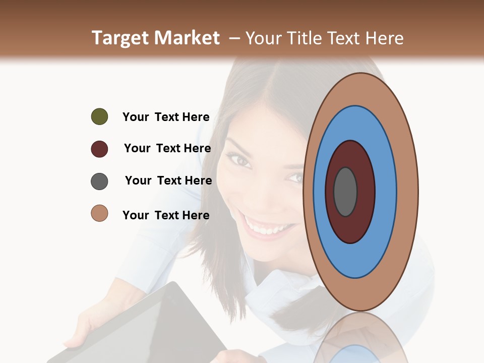 Display Sign Caucasian PowerPoint Template