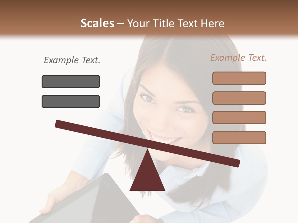 Display Sign Caucasian PowerPoint Template