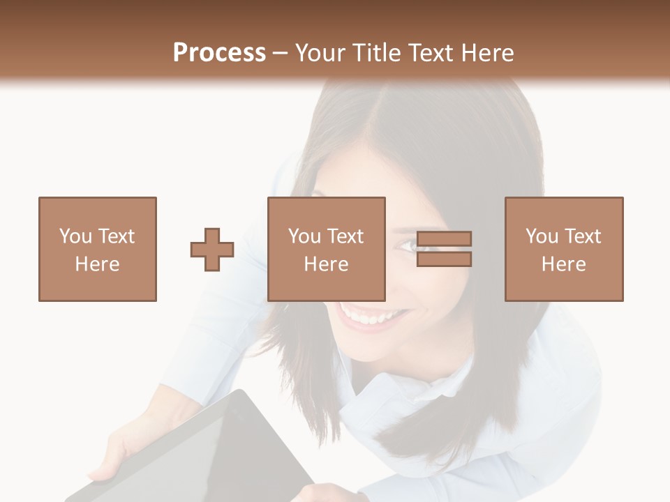 Display Sign Caucasian PowerPoint Template