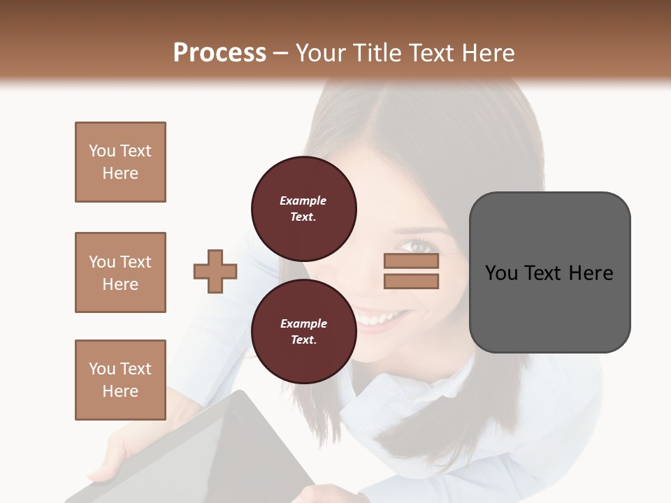 Display Sign Caucasian PowerPoint Template