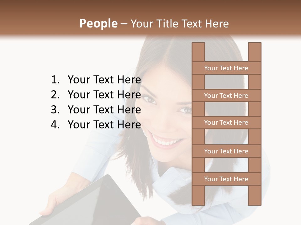 Display Sign Caucasian PowerPoint Template
