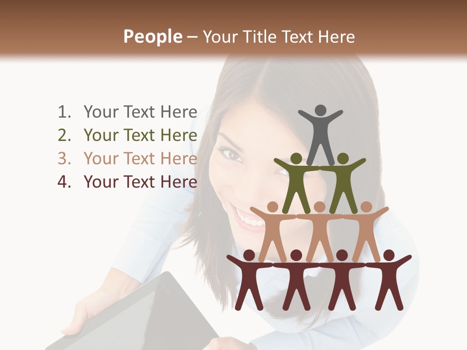 Display Sign Caucasian PowerPoint Template