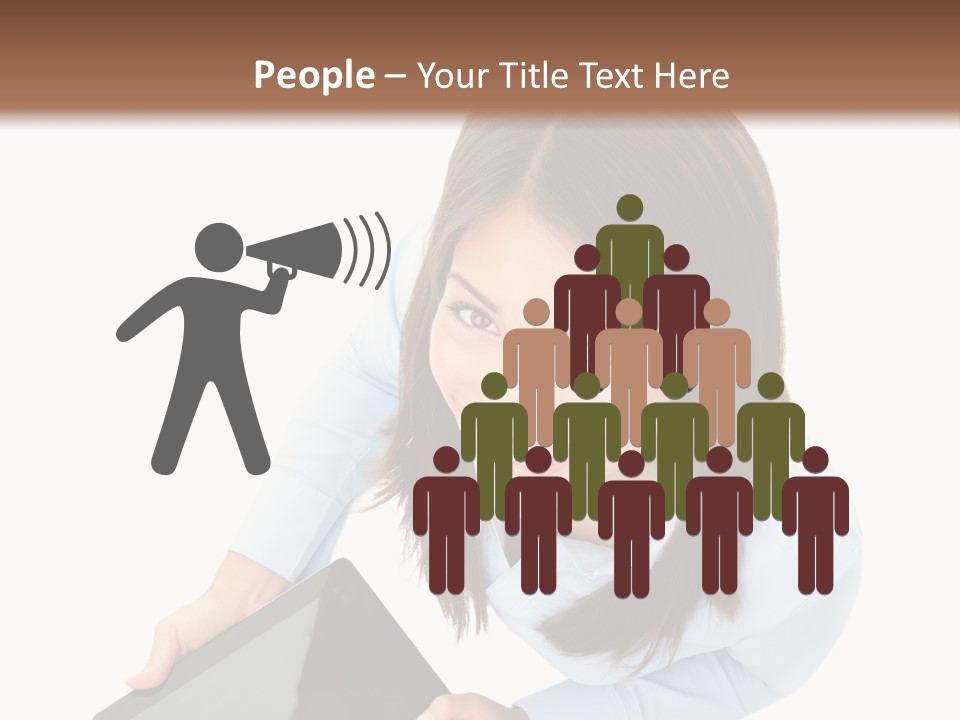 Display Sign Caucasian PowerPoint Template