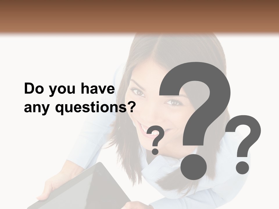 Display Sign Caucasian PowerPoint Template