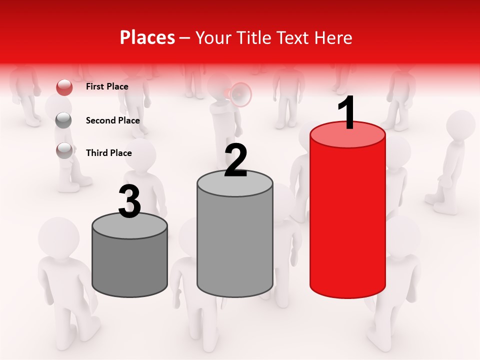 Speaking Bullhorn Illustration PowerPoint Template