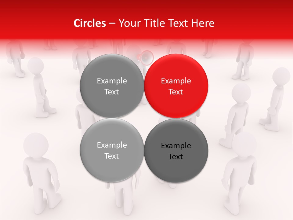 Speaking Bullhorn Illustration PowerPoint Template