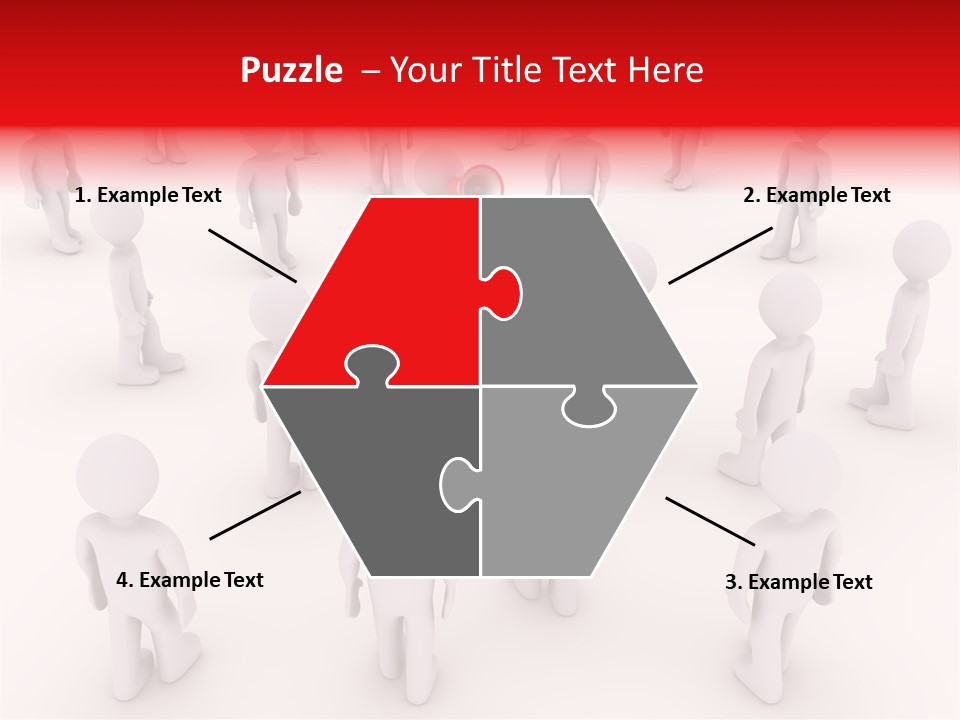 Speaking Bullhorn Illustration PowerPoint Template