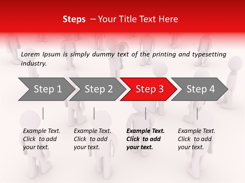 Speaking Bullhorn Illustration PowerPoint Template
