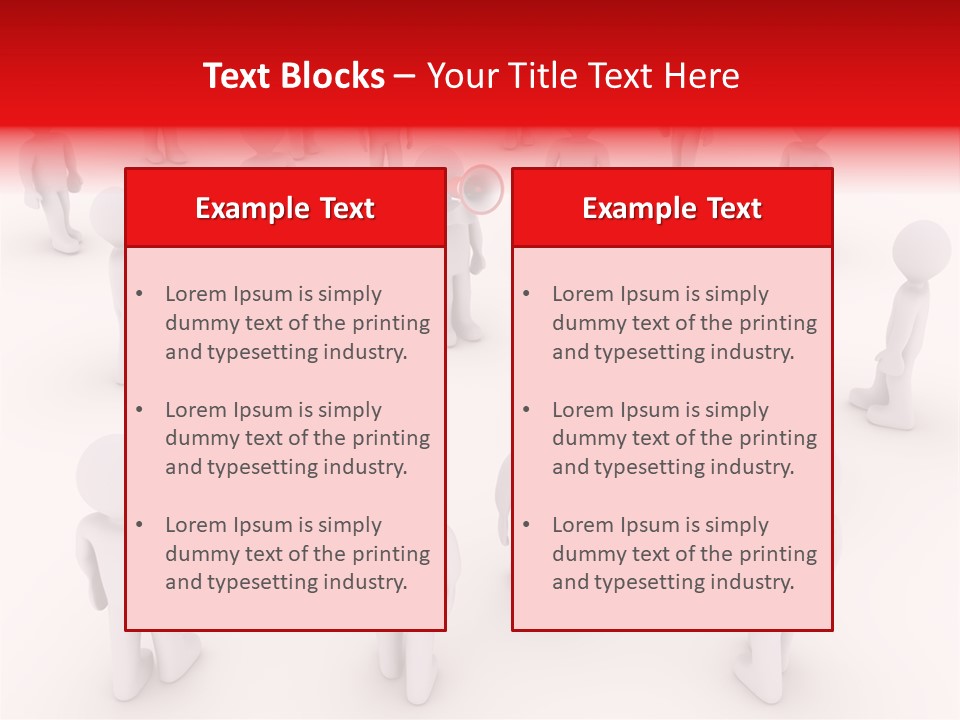 Speaking Bullhorn Illustration PowerPoint Template