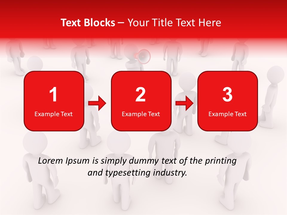 Speaking Bullhorn Illustration PowerPoint Template