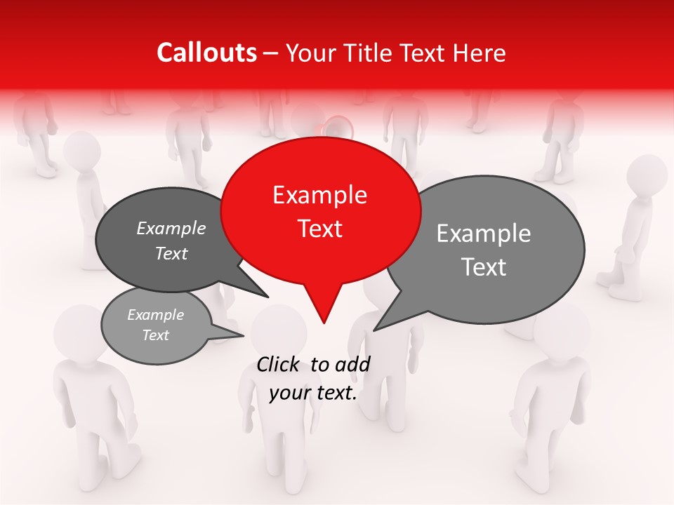 Speaking Bullhorn Illustration PowerPoint Template
