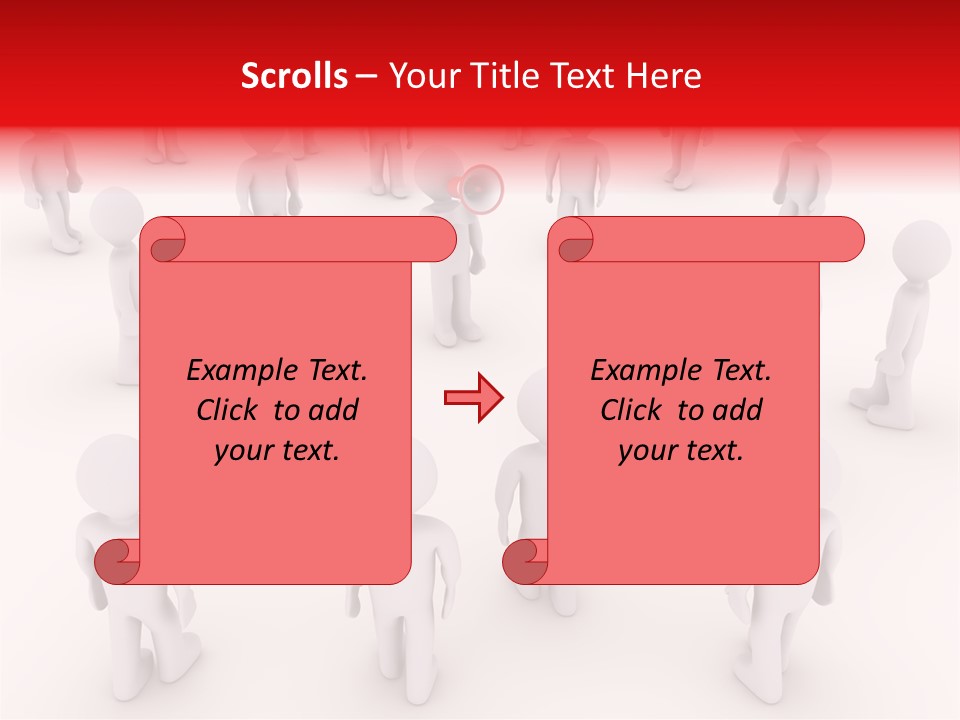 Speaking Bullhorn Illustration PowerPoint Template