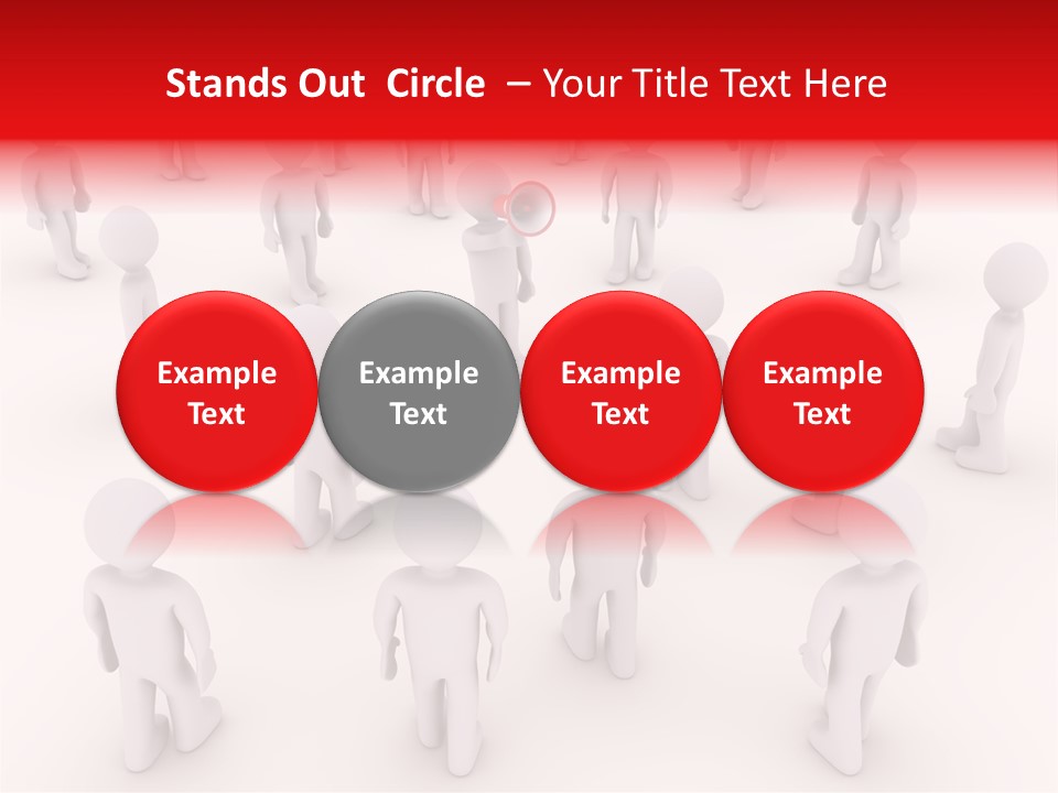 Speaking Bullhorn Illustration PowerPoint Template