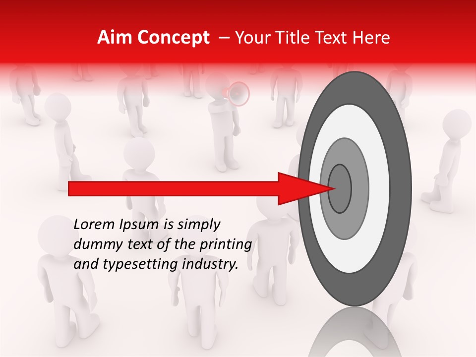 Speaking Bullhorn Illustration PowerPoint Template