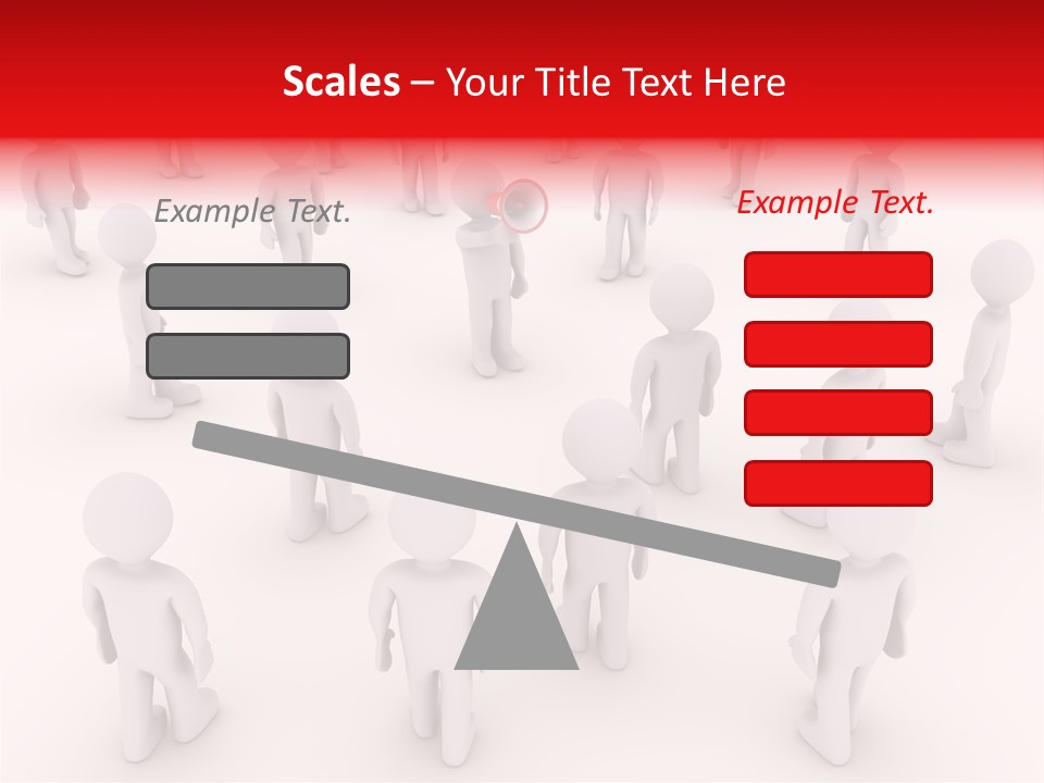 Speaking Bullhorn Illustration PowerPoint Template