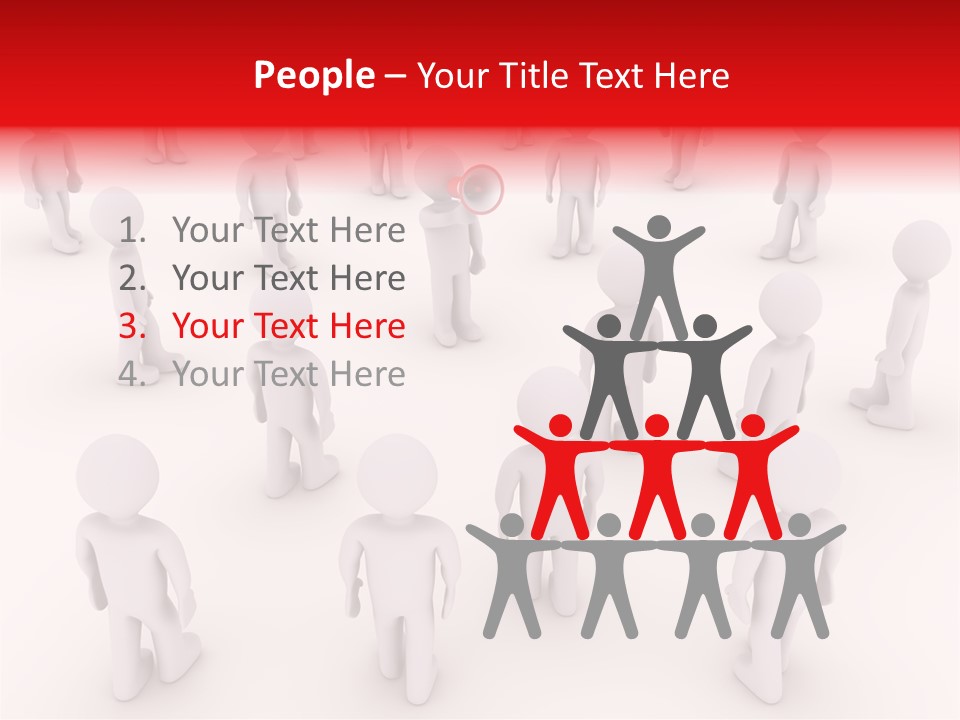 Speaking Bullhorn Illustration PowerPoint Template