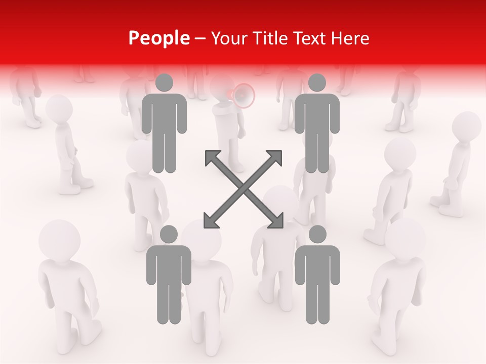 Speaking Bullhorn Illustration PowerPoint Template