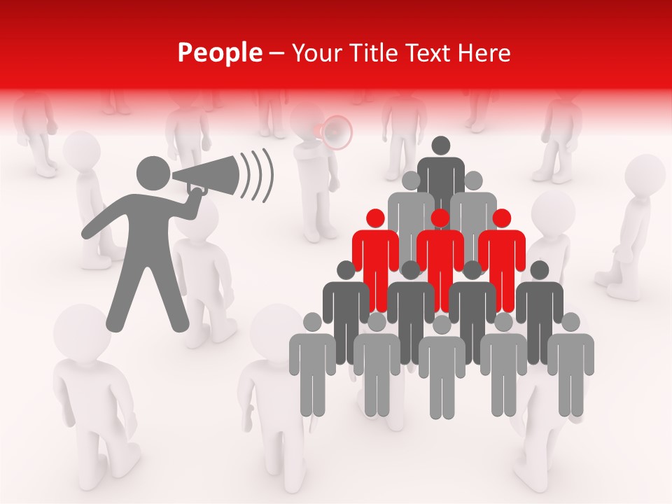 Speaking Bullhorn Illustration PowerPoint Template