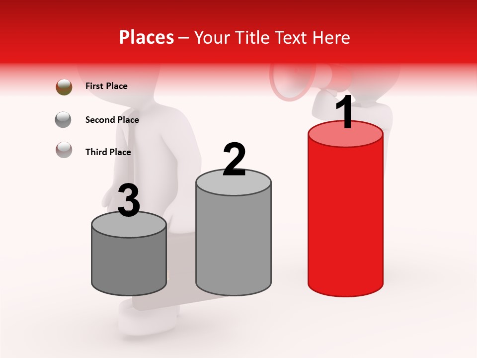 White Dismiss Tie PowerPoint Template