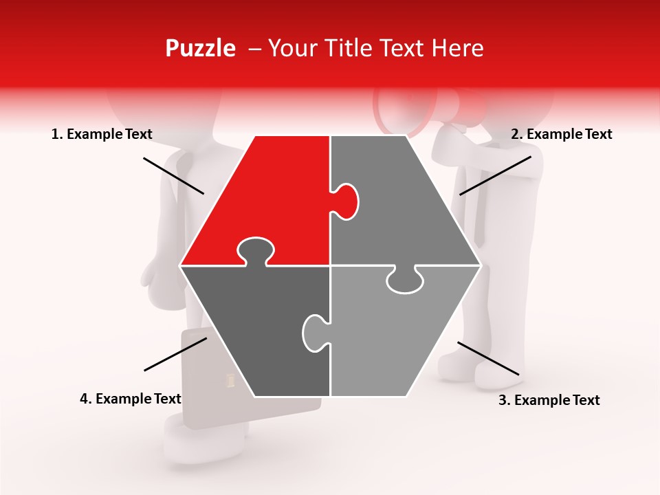 White Dismiss Tie PowerPoint Template