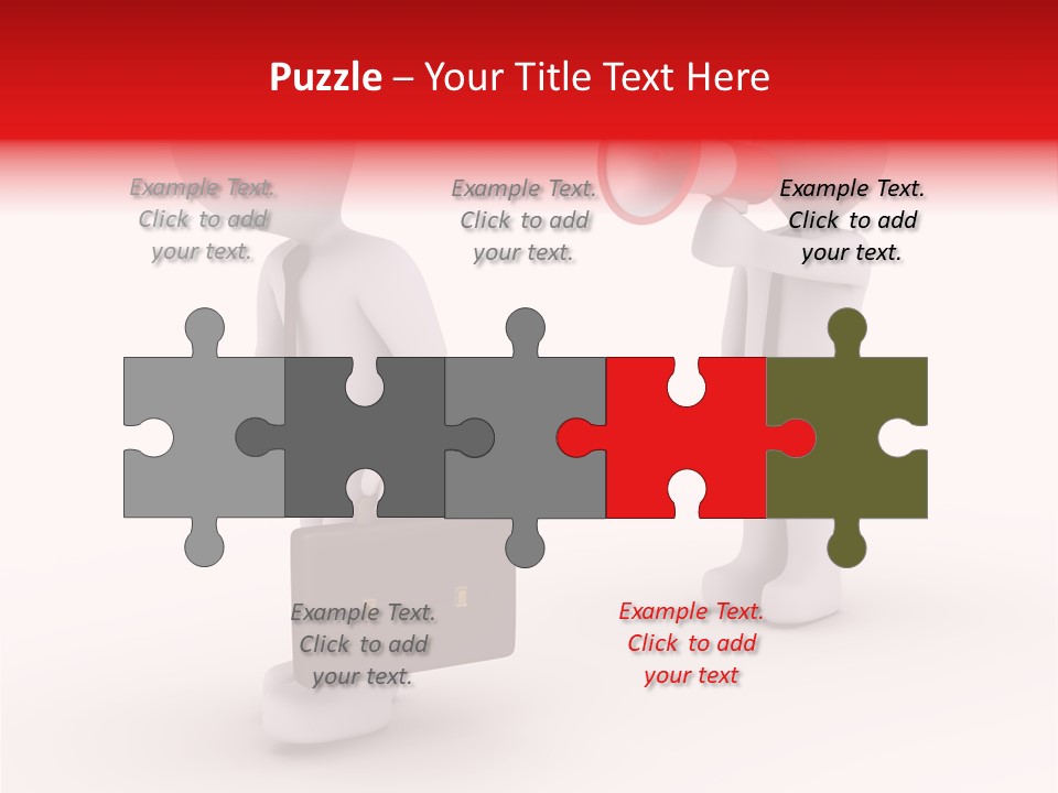 White Dismiss Tie PowerPoint Template