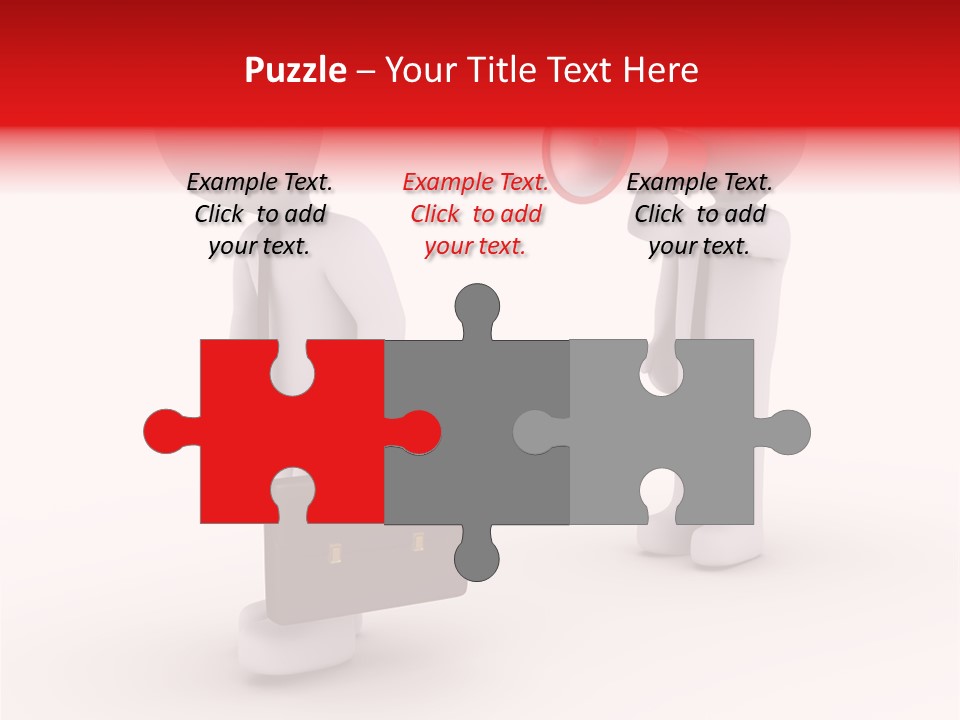 White Dismiss Tie PowerPoint Template