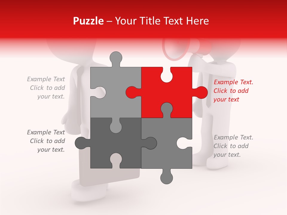 White Dismiss Tie PowerPoint Template