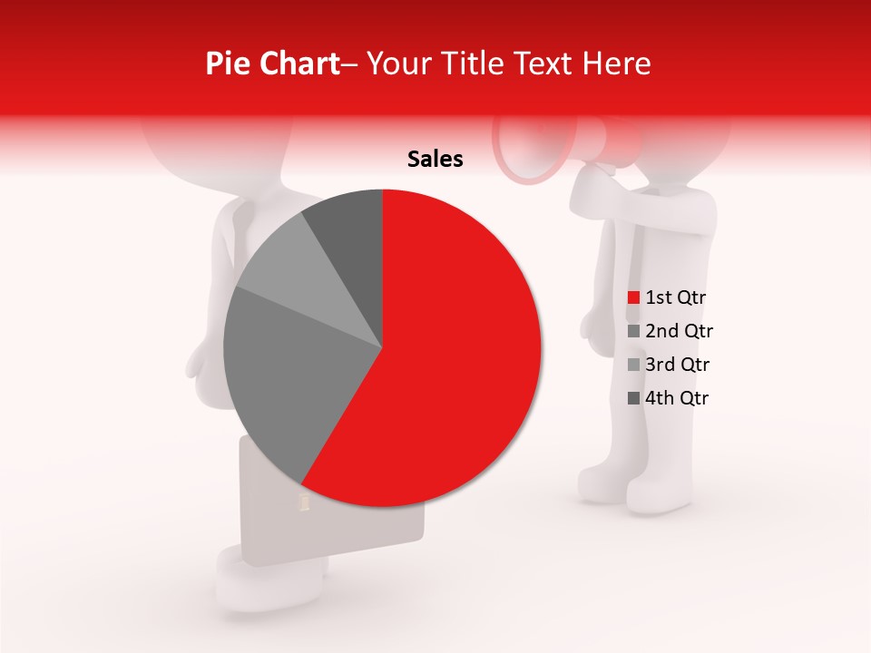 White Dismiss Tie PowerPoint Template