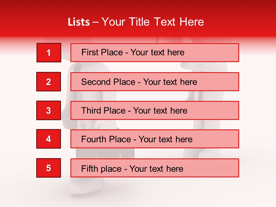 White Dismiss Tie PowerPoint Template
