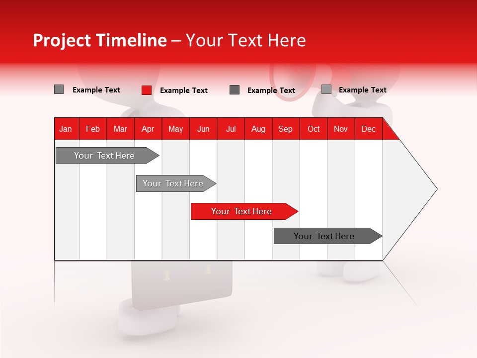 White Dismiss Tie PowerPoint Template