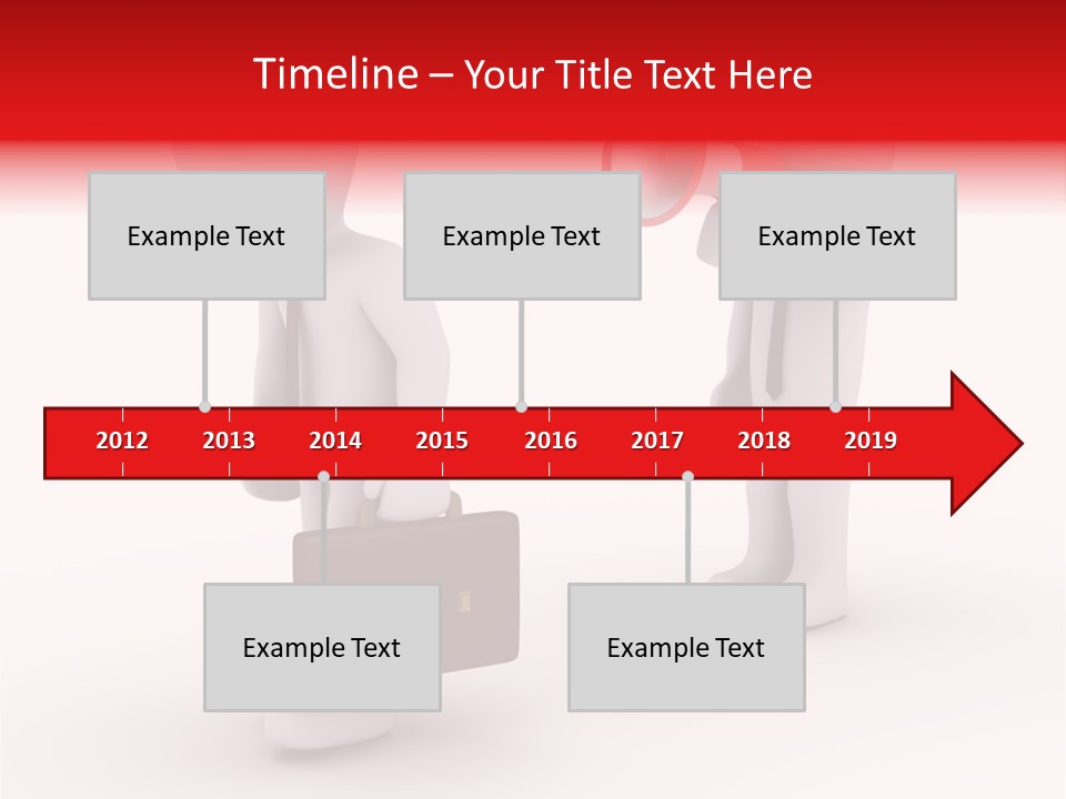 White Dismiss Tie PowerPoint Template