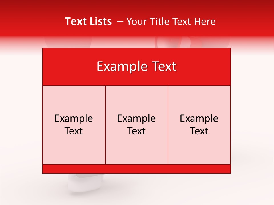 White Dismiss Tie PowerPoint Template