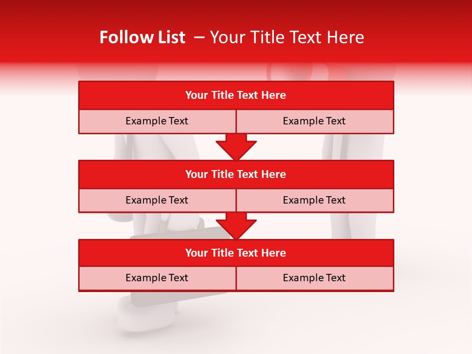 White Dismiss Tie PowerPoint Template