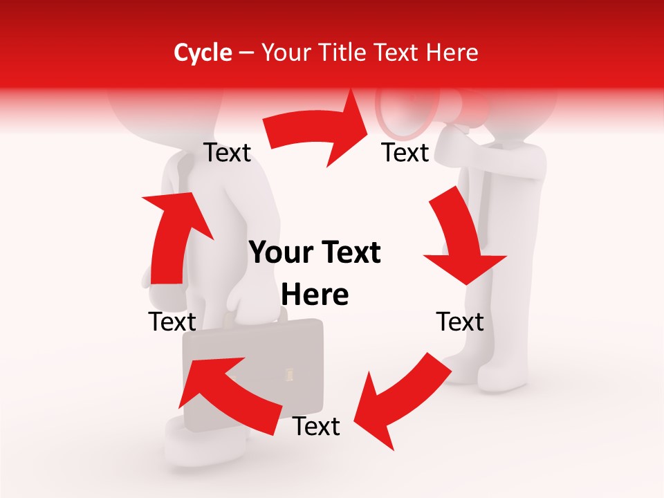 White Dismiss Tie PowerPoint Template