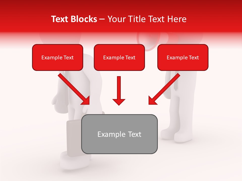 White Dismiss Tie PowerPoint Template
