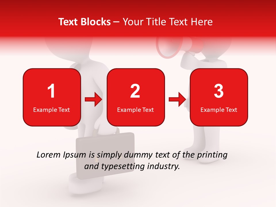 White Dismiss Tie PowerPoint Template