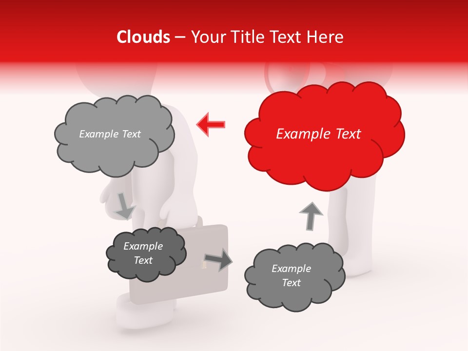 White Dismiss Tie PowerPoint Template